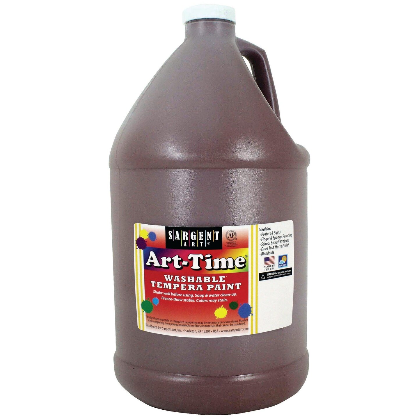 Art-Time&#xAE; Washable Tempera Paint, Brown, Gallon