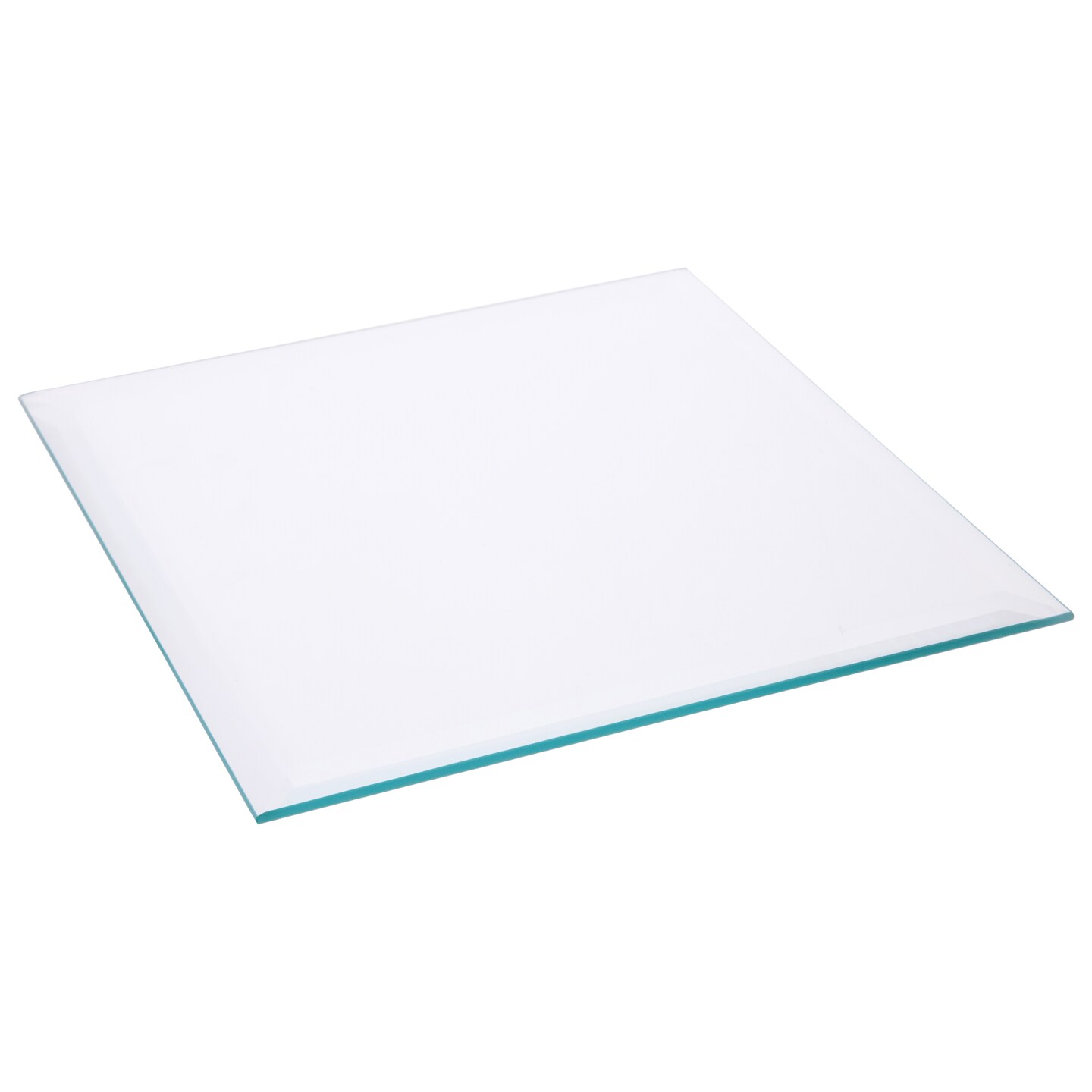 Plymor Square 5mm Beveled Clear Glass, 8 inch x 8 inch