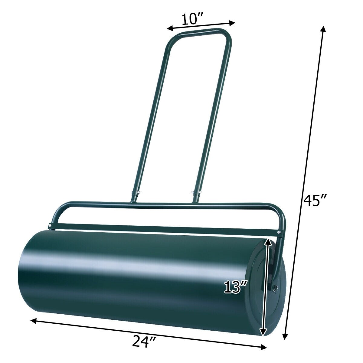 Tow Lawn Roller Water Filled Metal Push Roller