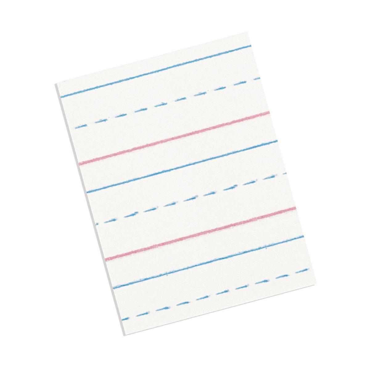 Multi-Program Handwriting Tablet, D&#x27;Nealian/Zaner-Bloser, 1/2&#x22; x 1/4&#x22; x 1/4&#x22; Ruled Short, 8&#x22; x 10-1/2&#x22;, 40 Sheets, Pack of 12