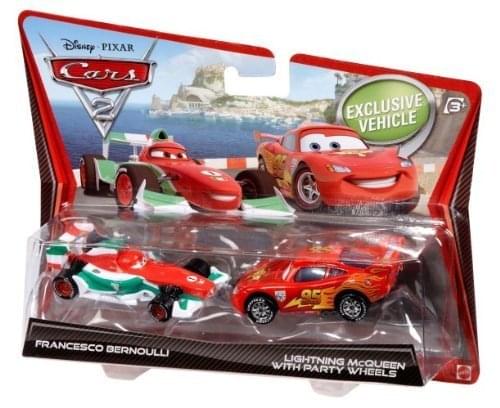 Disney Cars 2 Francesco Bernoulli & Lightning McQueen Die-Cast 2 Pack