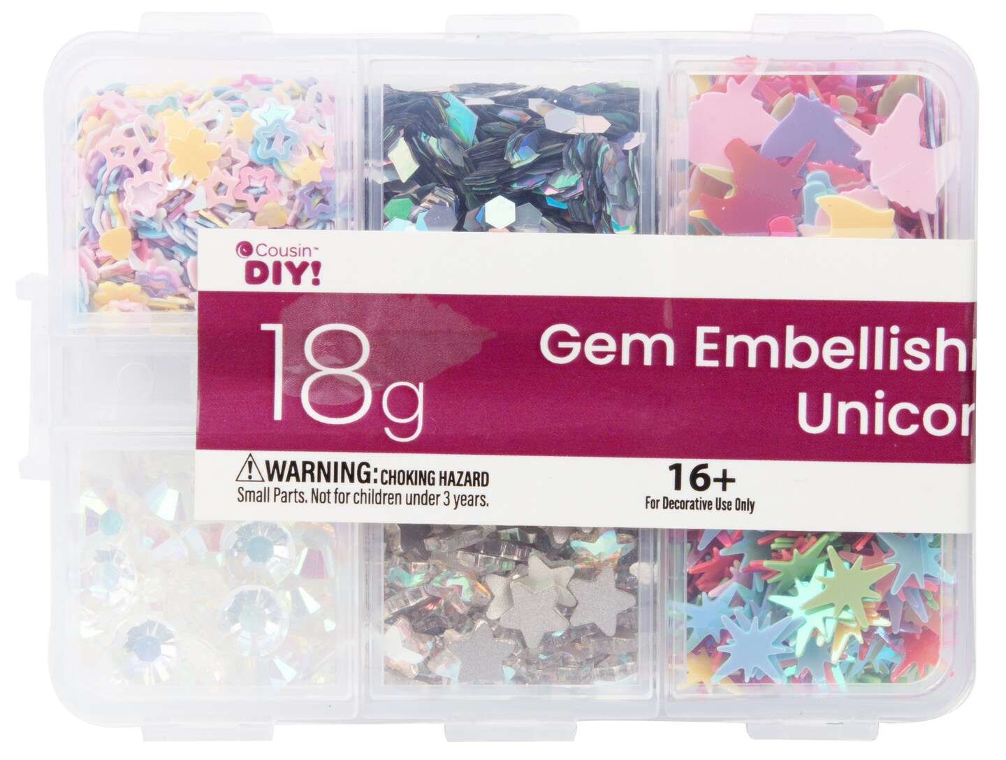 CousinDIY Gembellishment Pack 18g-Unicorn