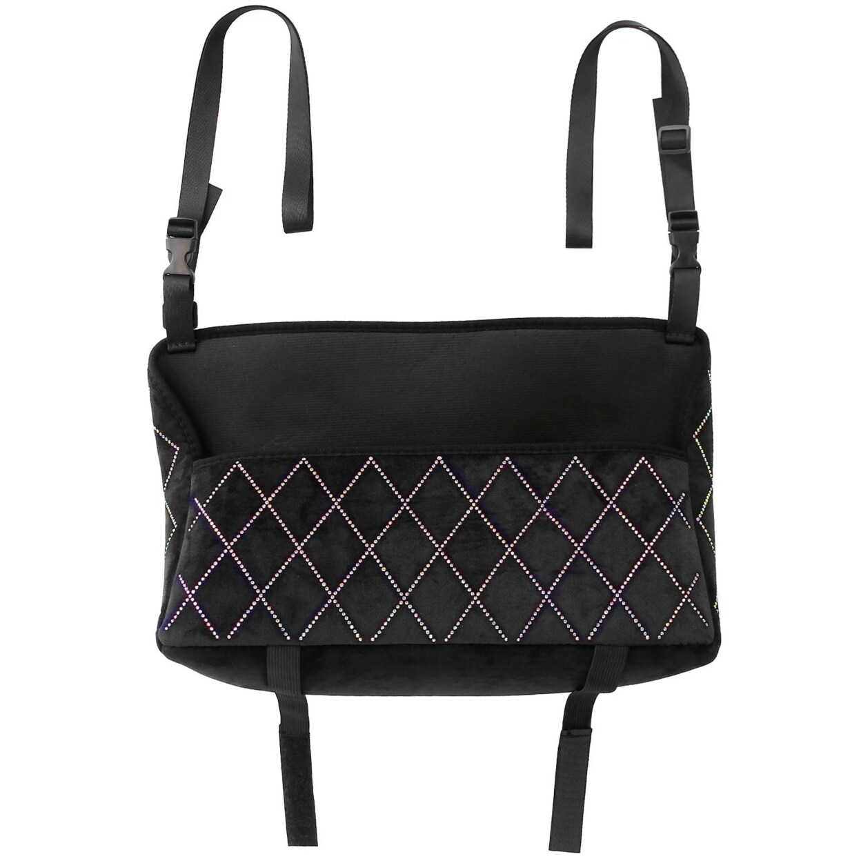 Car Net Pocket Handbag Holder Organizer PU Leather Between Car Seat Storage  Bag | eBay
