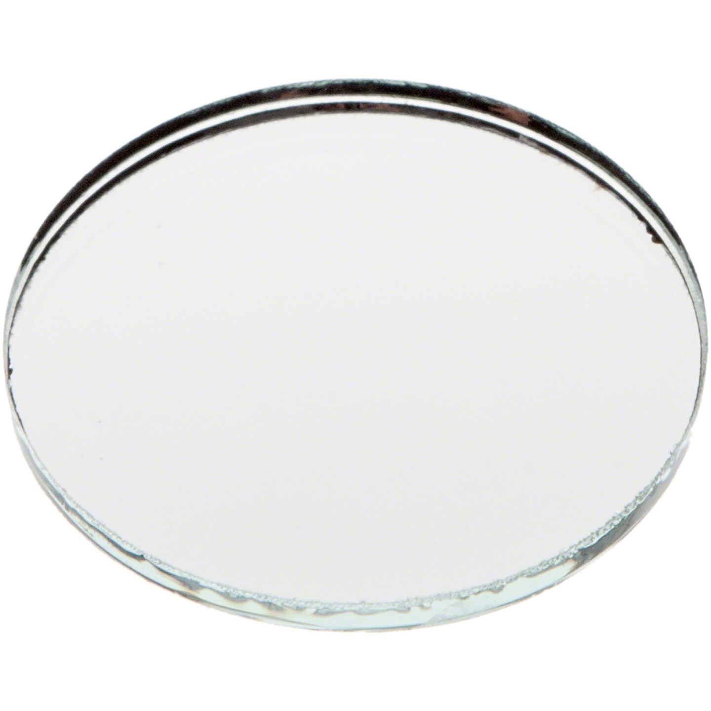 Plymor Round 3mm Non-Beveled Glass Mirror, 1.5 inch x 1.5 inch