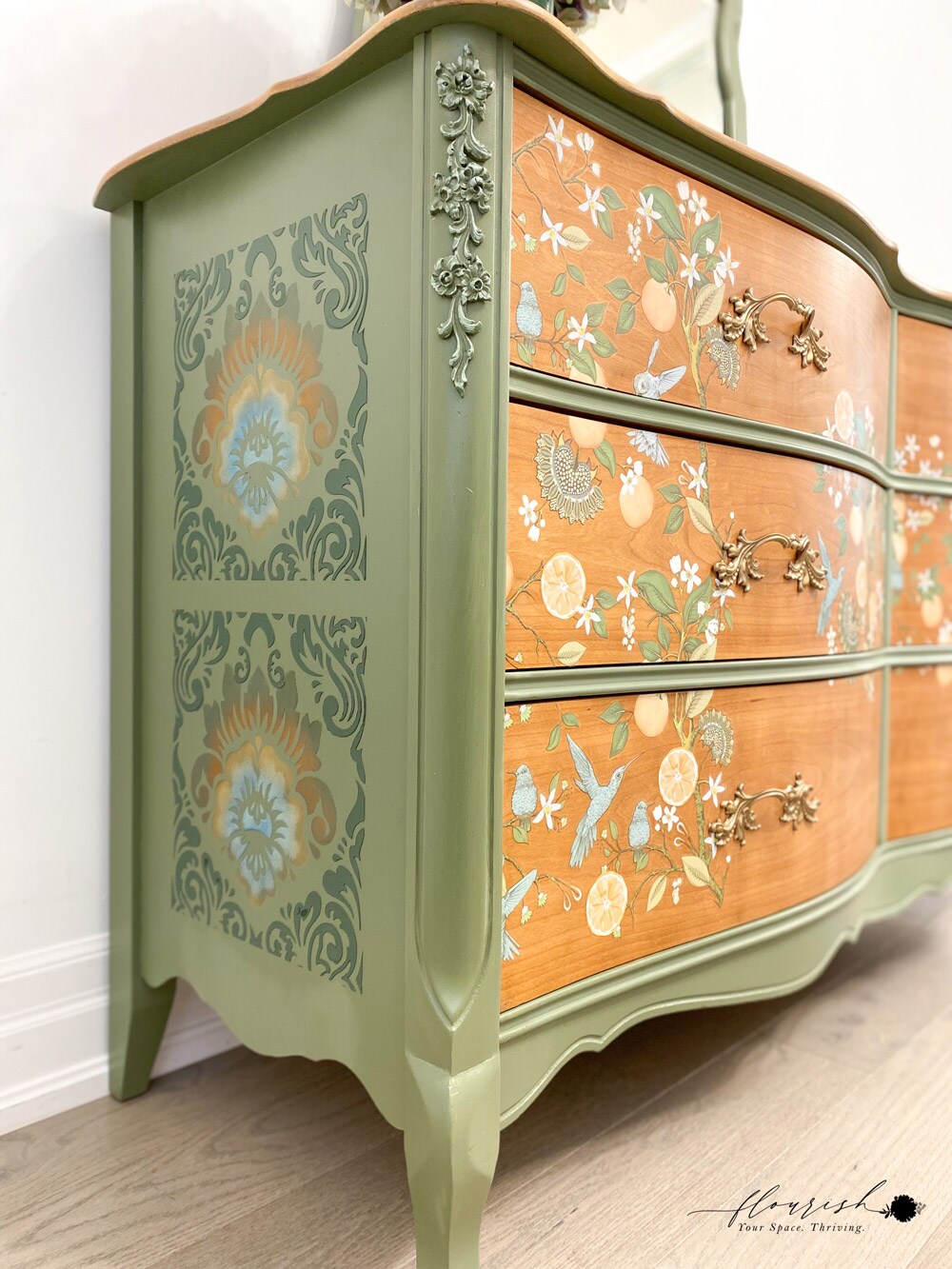 Redesign With Prima Decor Stencils Cece - Mix & Style - Damask Elements - 5 pcs, 12"x12" sheet size each 655350657062