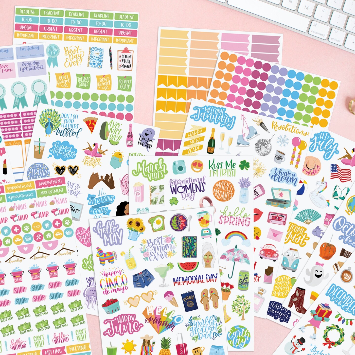 bloom daily planners Sticker Value Pack, Classic