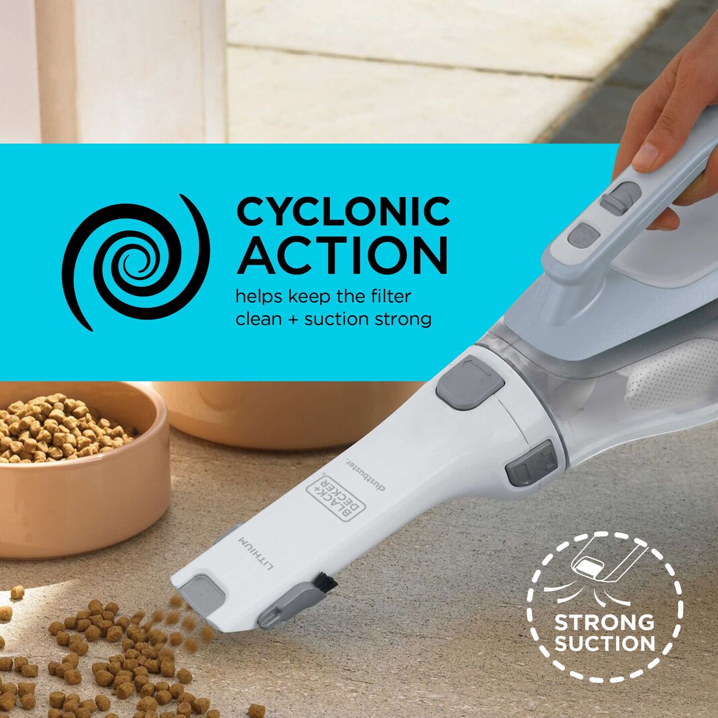 BLACK+DECKER® Dustbuster AdvancedClean+™ Cordless Handheld Vacuum, 16-Volt Lithium Ion (CHV1410L)