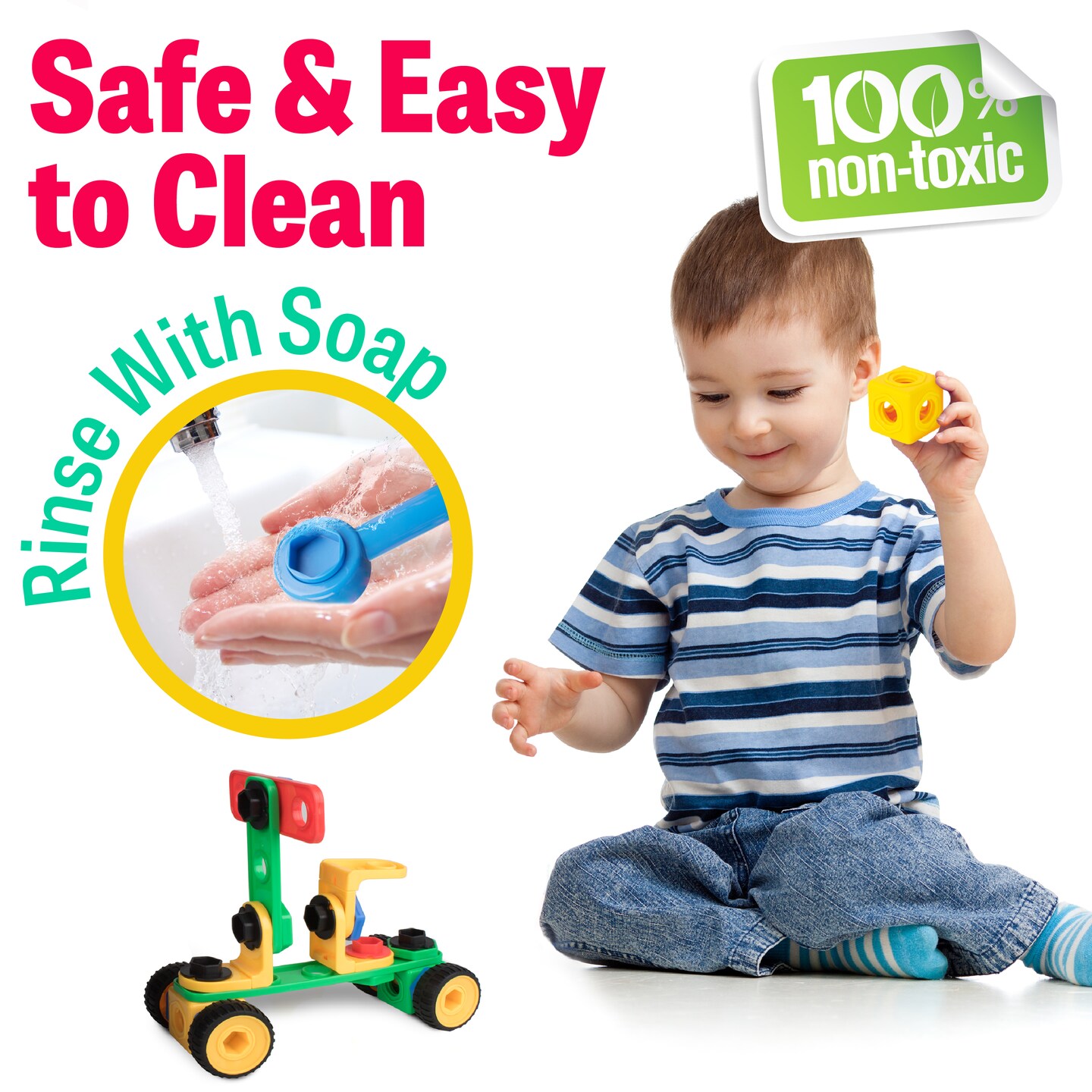 USA Toyz Boltz STEM Educational Toys for Kids - 101 Pc