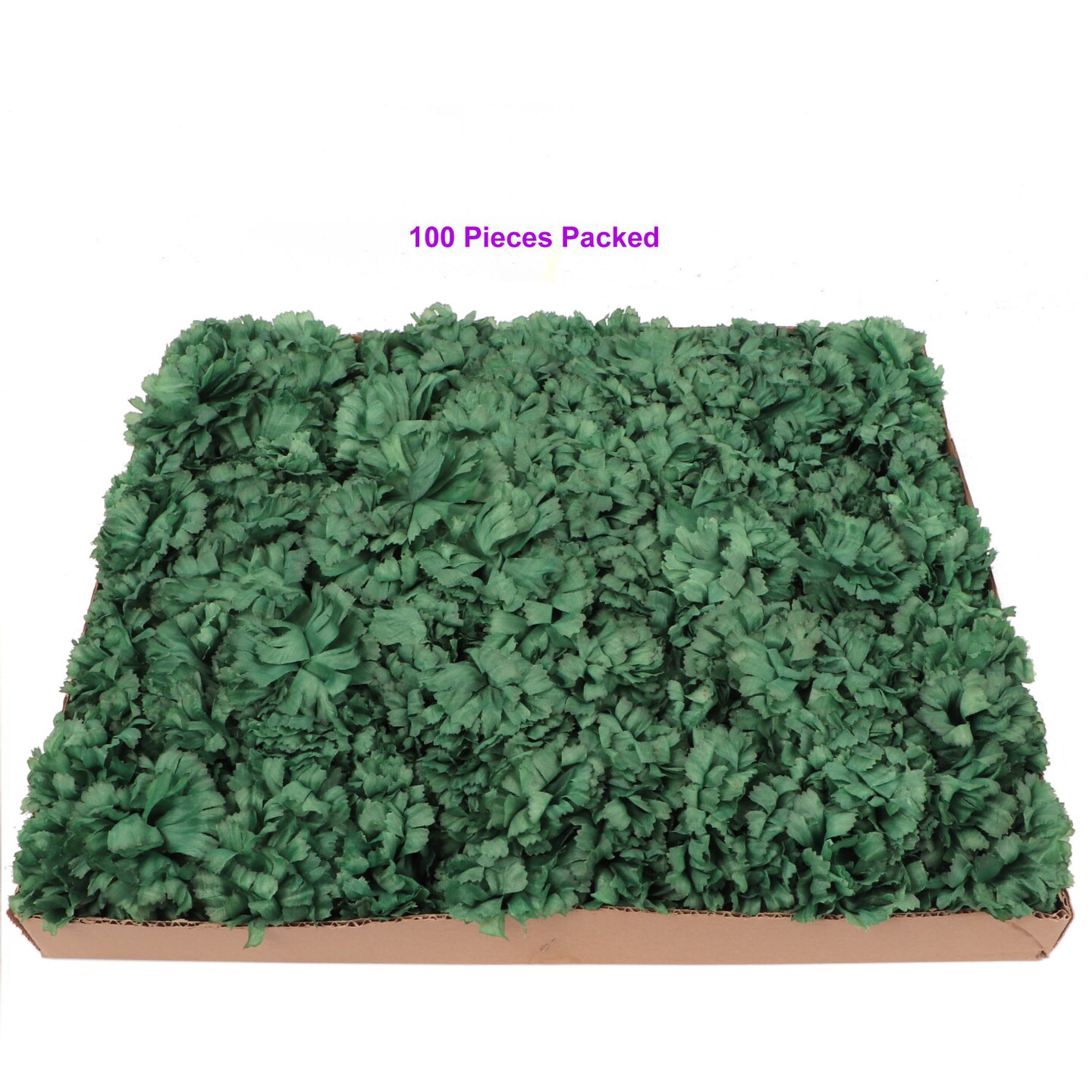Box of 100: Emerald Carnation Flower Picks | 5&#x22; Long | 3.5&#x22; Wide | Floral Picks | Crafting Supplies | Parties &#x26; Events | Home &#x26; Office Decor