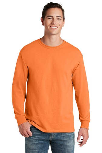 JERZEES Dri-Power Long Sleeve Crewneck T-Shirt for Sports, Work & Layering Wear