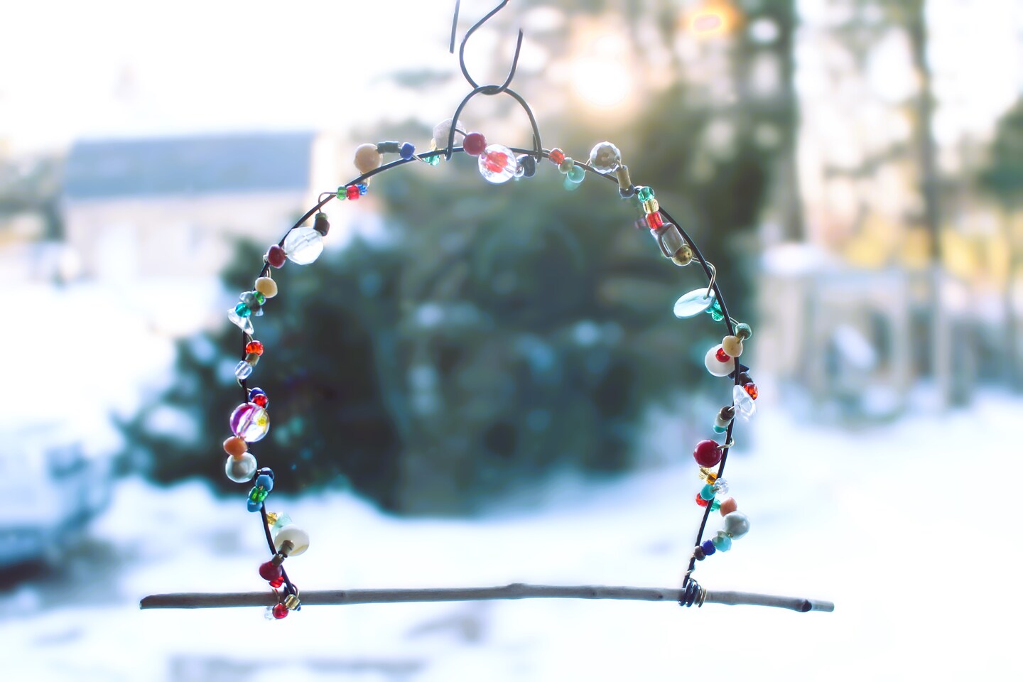 Hummingbird Swing Handmade Bird Perch Gift Bird Lovers