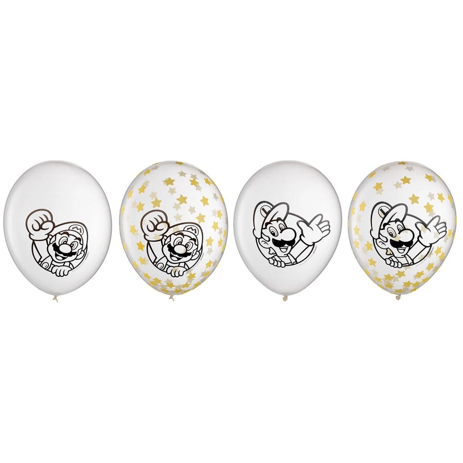 Super Mario Brothers&#x2122; 12&#x22; Latex Balloons, 6ct