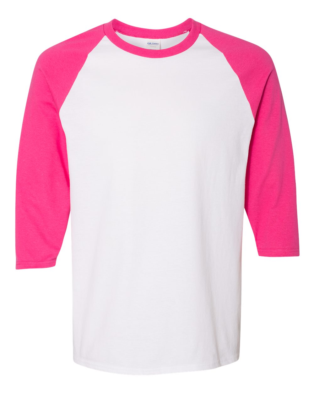 Gildan&#xAE; Heavy Cotton Raglan Crew Neck Three-Quarter Sleeve T-Shirt