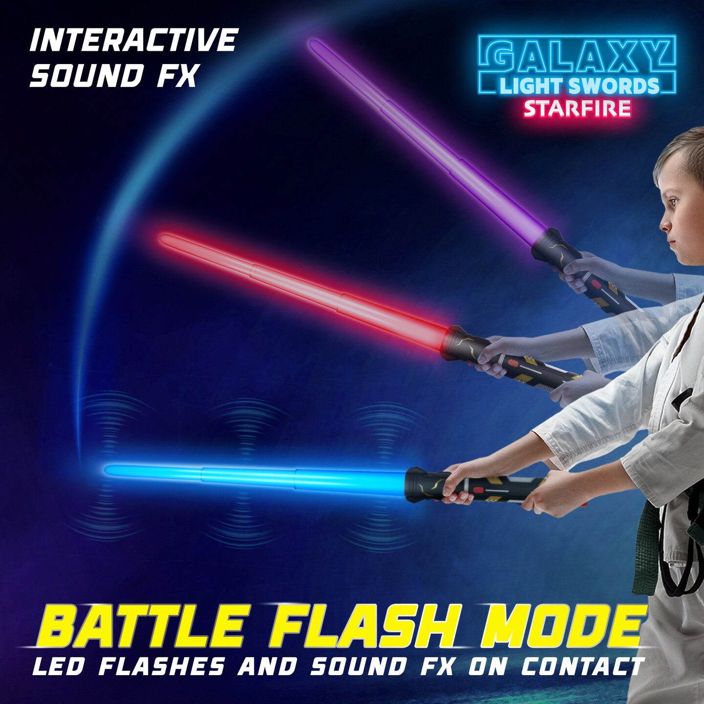 USA Toyz Starfire Galaxy Light Up Saber for Kids or Adults