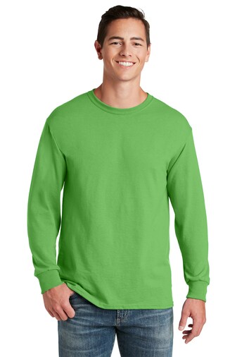 JERZEES® Dri-Power Long Sleeve Crewneck T-Shirt for Sports, Work & Layering Wear