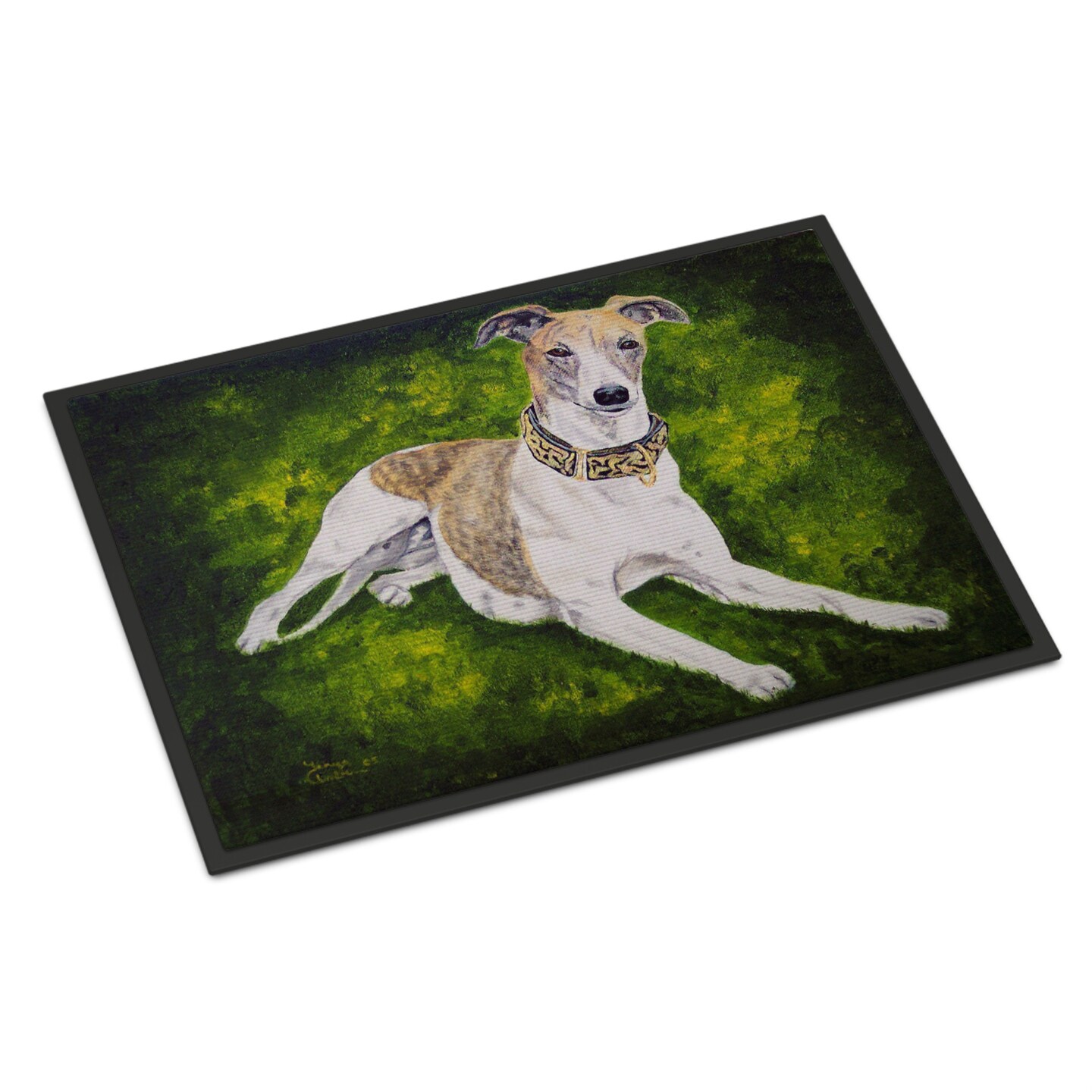 "Caroline's Treasures AMB1045MAT Isabella Greyhound Indoor or Outdoor