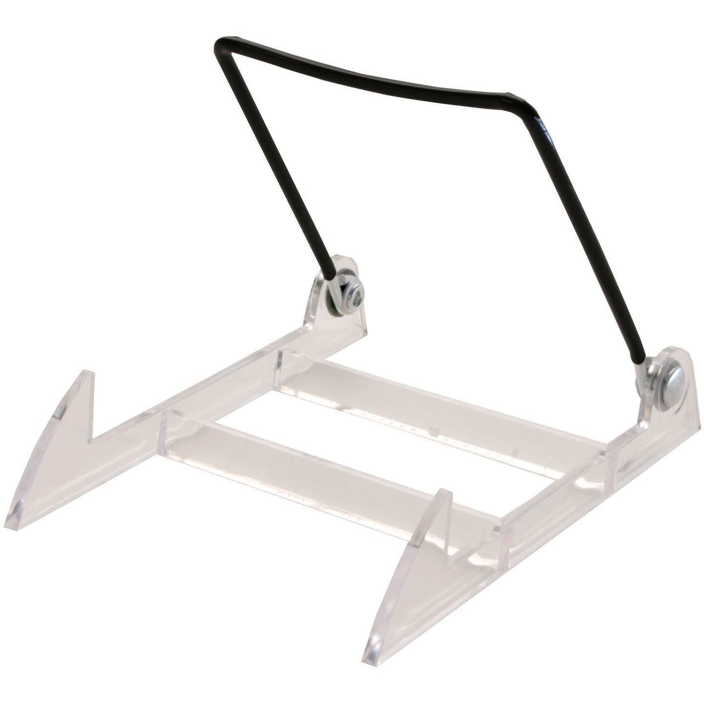 Gibson Holders 1PL Adjustable Black Wire and Clear Acrylic Display Easel, 2.75&#x22; W x 3.75&#x22; D x 3.5&#x22; H