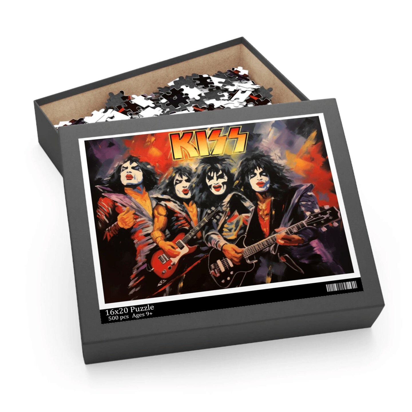 KISS PUZZLE, JIGSAW PUZZLES, PUZZLES, BAND PUZZLES, KISS BAND