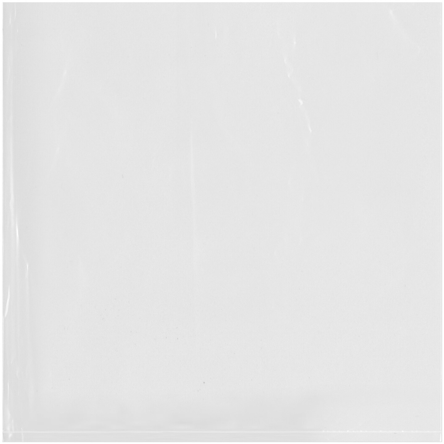 Plymor 10&#x22; x 10&#x22;, 1.25 Mil Flat Open Clear Plastic Poly Bags