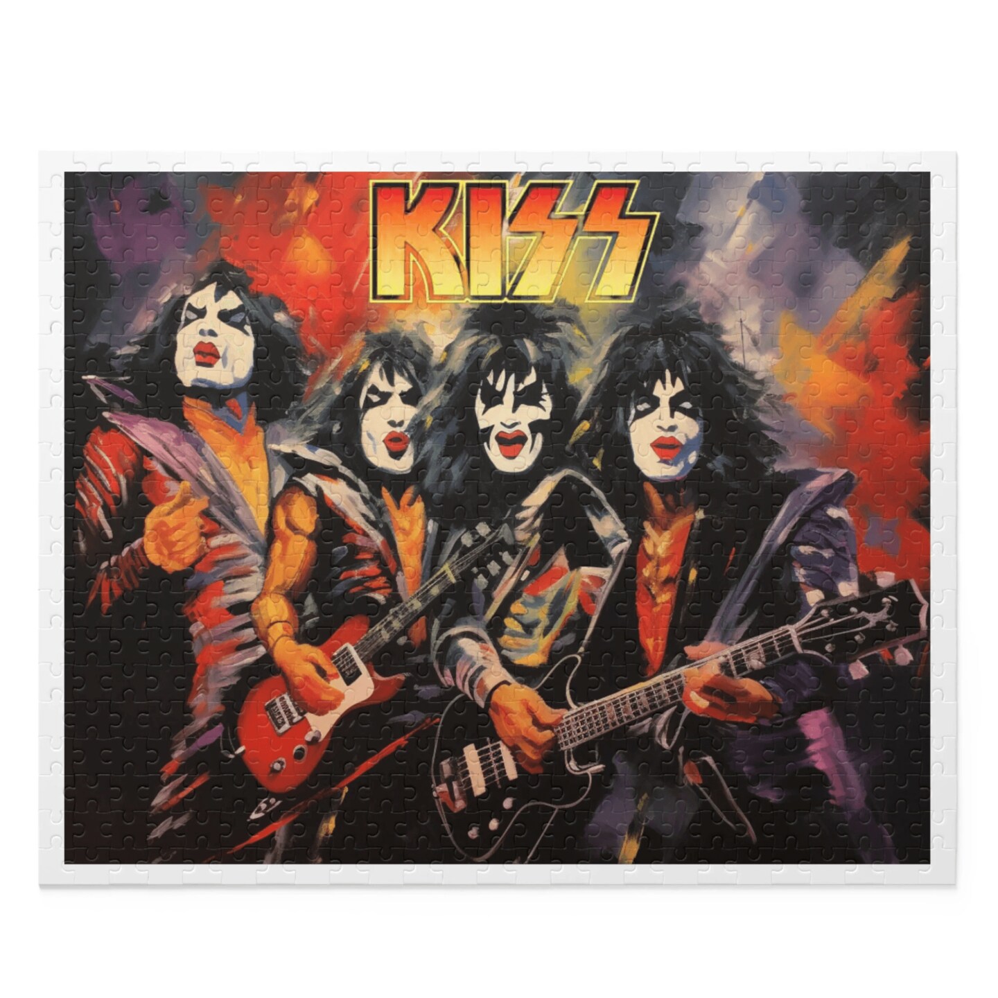 KISS PUZZLE, JIGSAW PUZZLES, PUZZLES, BAND PUZZLES, KISS BAND