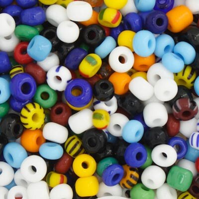 John Bead 5/0 Opaque Multi Color Czech Glass Seed Beads, 500g