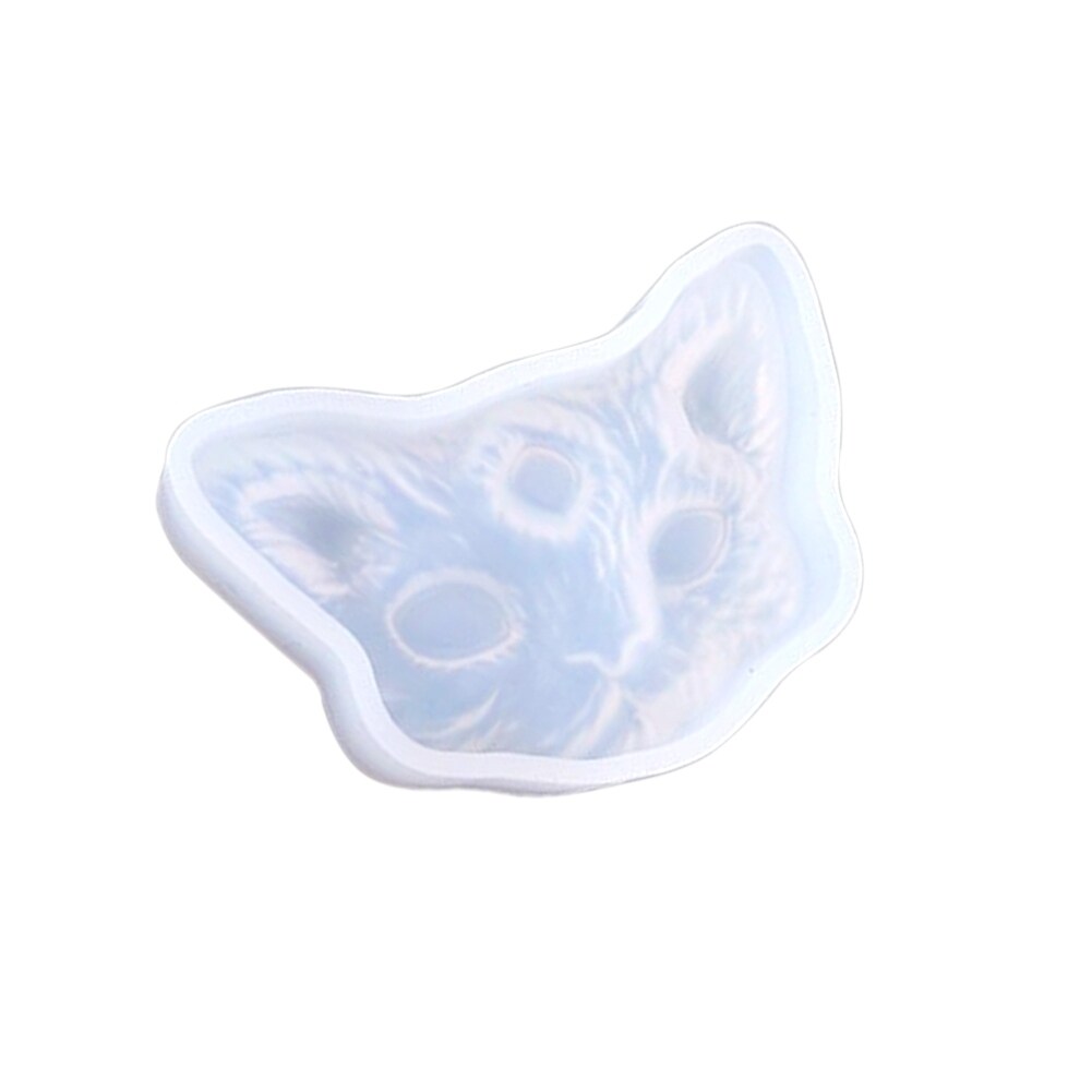 Silicone Mold 2/3-Eye Cat Head Jewelry Making Diy Handicraft Mould Epoxy Tool