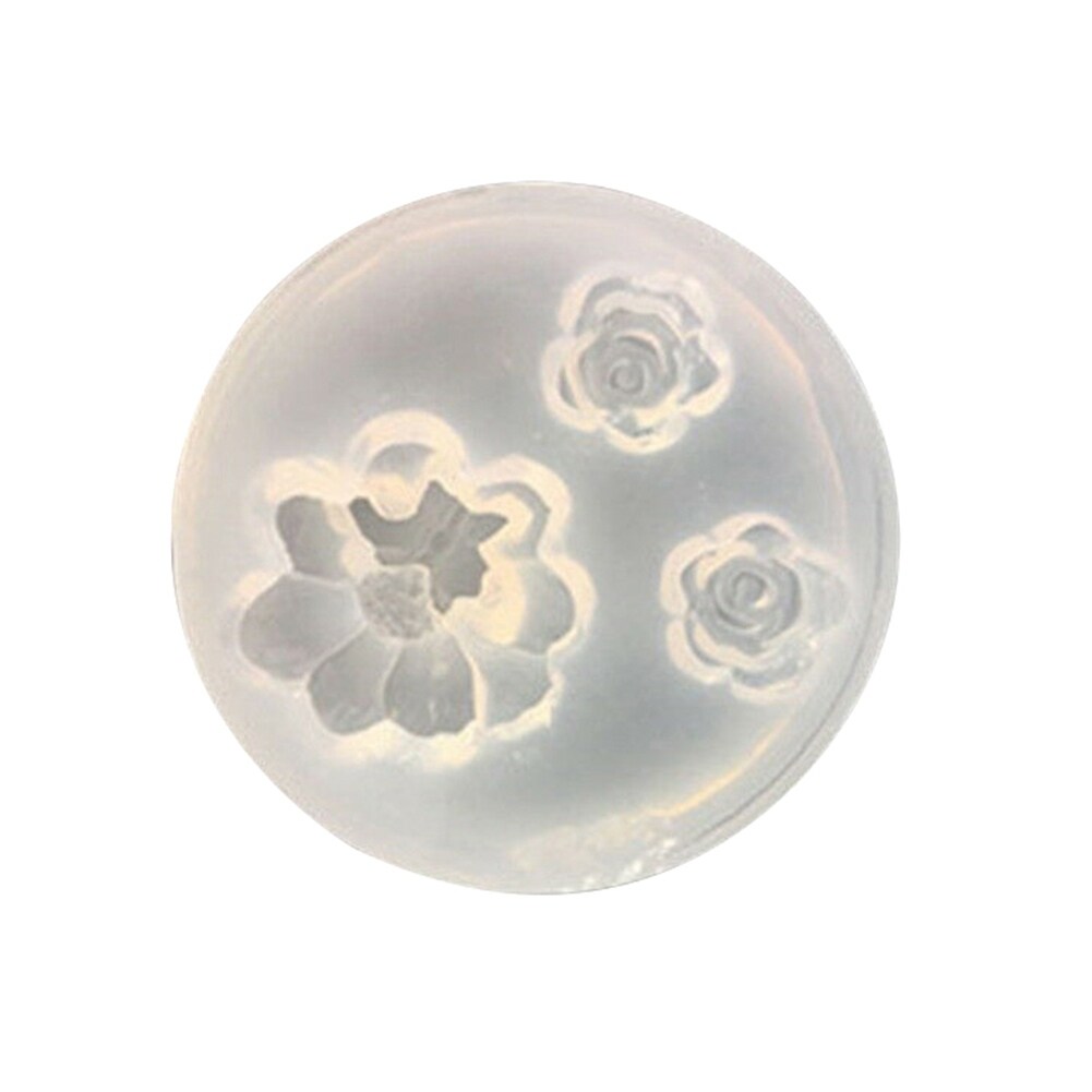 Generic Flower Rose Shape Epoxy Resin Silicone Mold DIY Jewelry Hairpin Making Decor