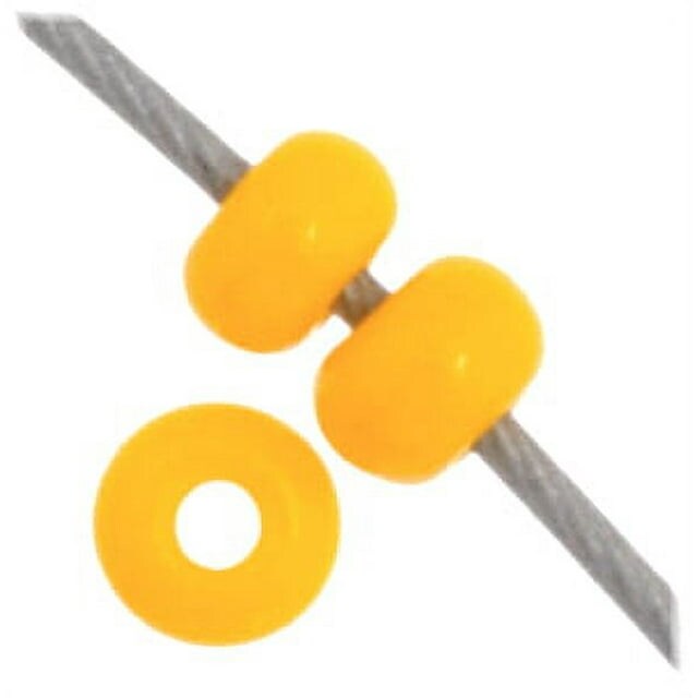 John Bead 11/0 Opaque Golden Yellow Czech Glass Seed Beads, 23g