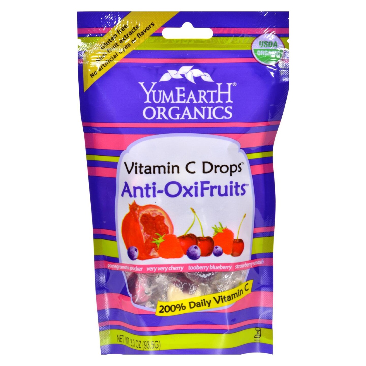 Yummy Earth Organic Vitamin C Drops - Case of 6 - 3.3 oz