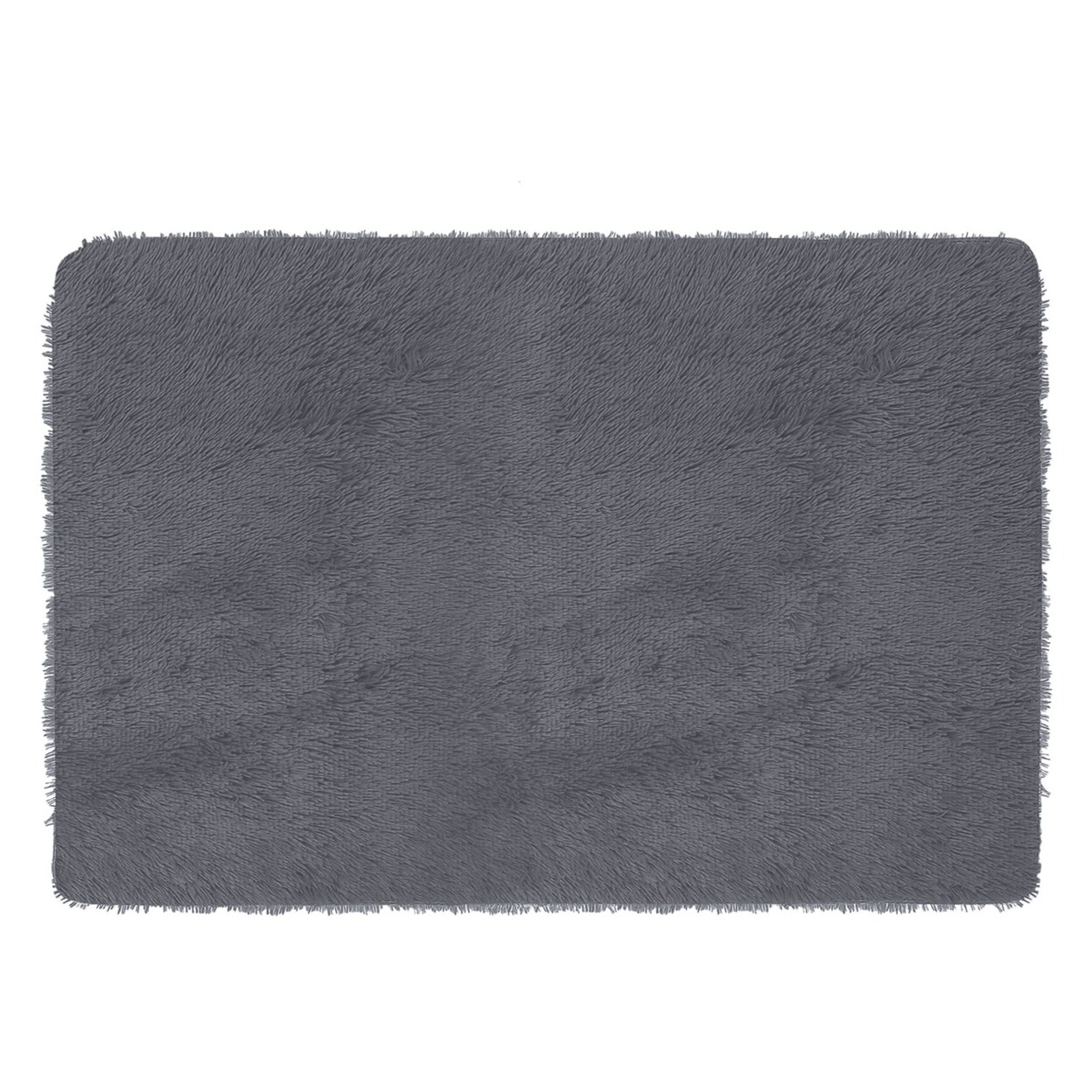 Fluffy Area Rug 47.2X31.5In Shaggy Carpet Anti-Skid Polyester Soft Mat