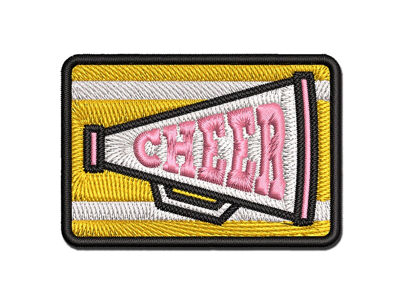 Cheer Cheerleading Fun Text MultiColor Embroidered IronOn Patch