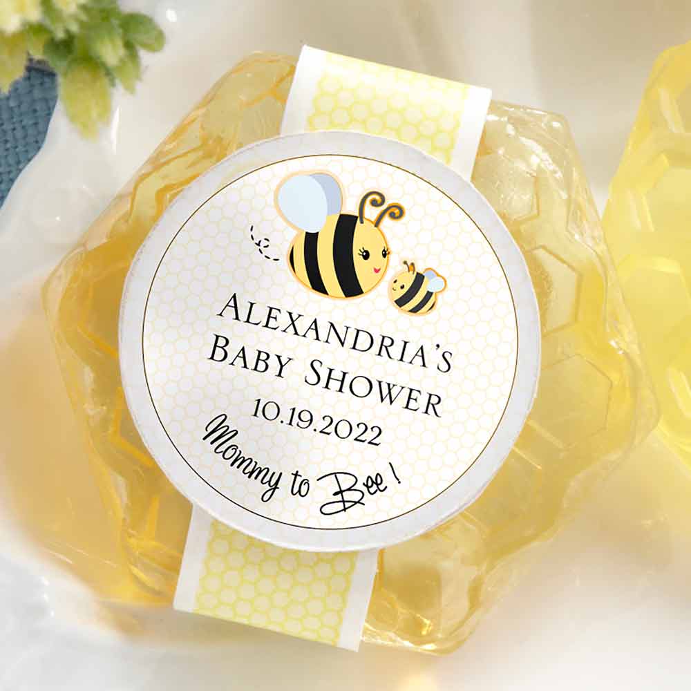 Mommy To Bee Honey Scented Honeycomb Soap (Set of 4)