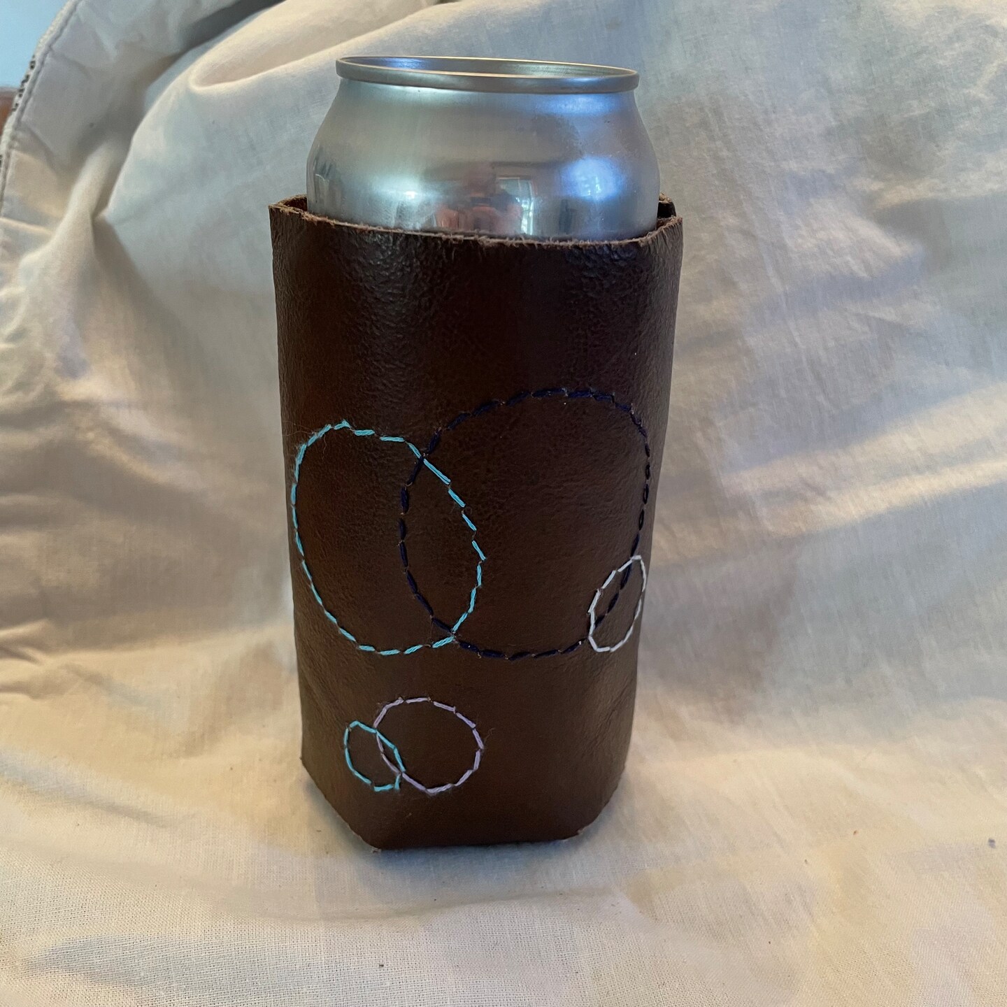 Leather Drink Koozie - tall boy product 2