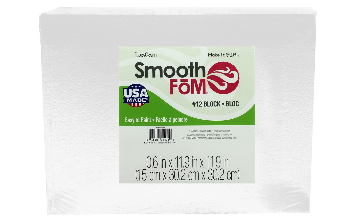 FloraCraft Max 89% OFF SmoothFoam Faceless Head 5.8 9.8 6.8 Inch In x