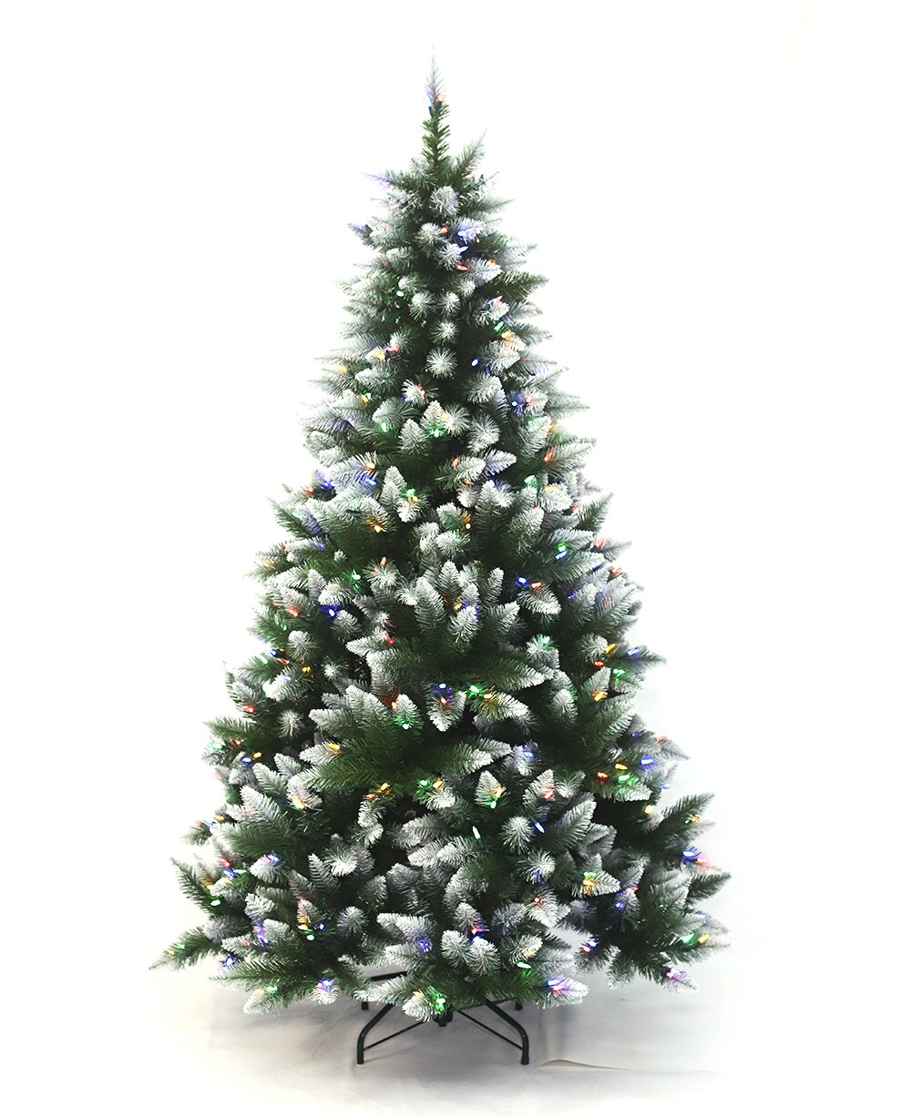 4.5/6.5/7.5 ft. Prelit Christmas Tree Fraser Fir Color+Clear LED - HOLIDAY TREE - Artificial Christmas Tree
