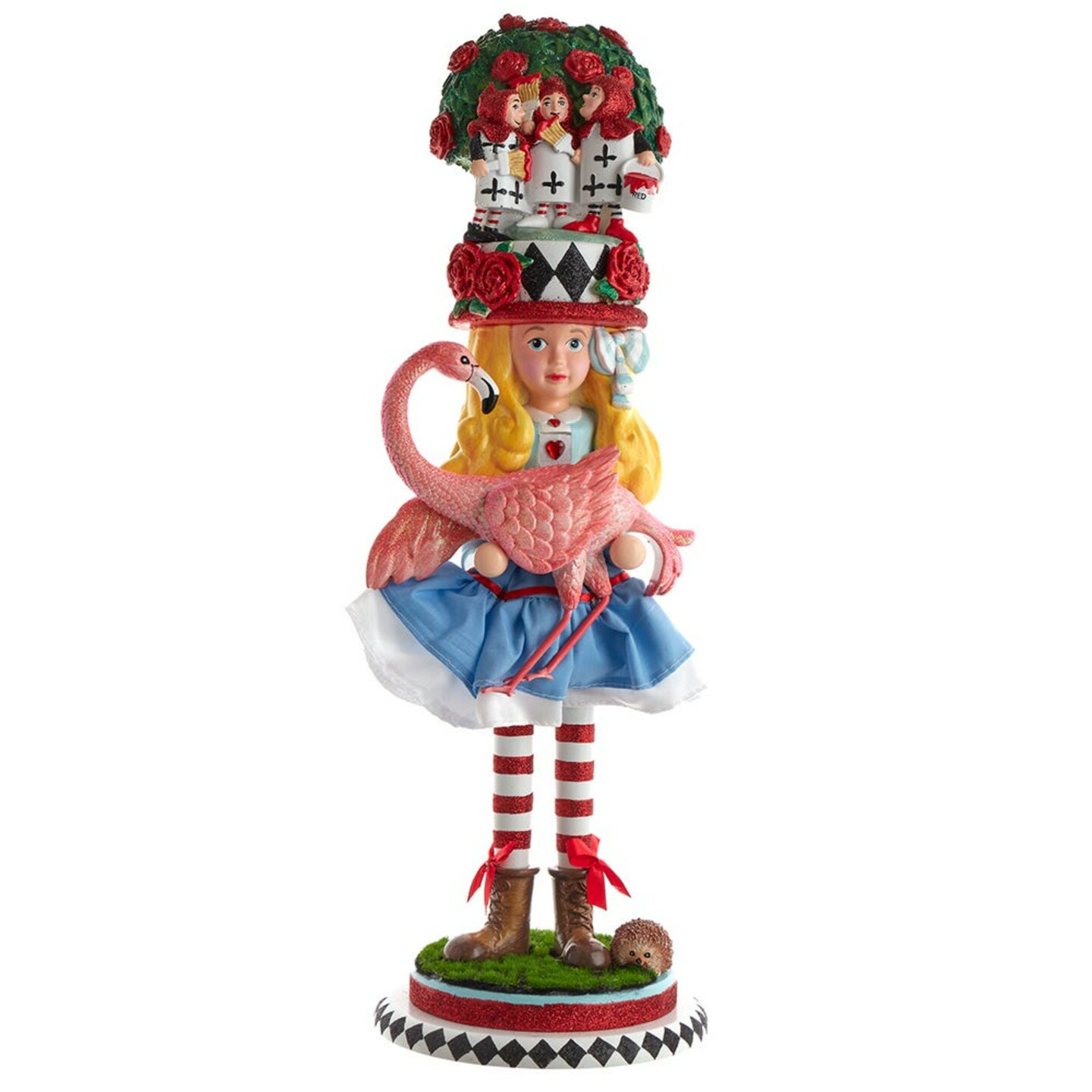KSA 19&#x22; Alice with Flamingo Christmas Nutcracker