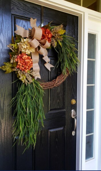 Fall Peony and Pumpkin Wreath,Year Round Wreath,Fall Wreath,Fall Wreaths for Front Door,Year Round Wreath,Front Door hotsell Wreath,,Hydrangea