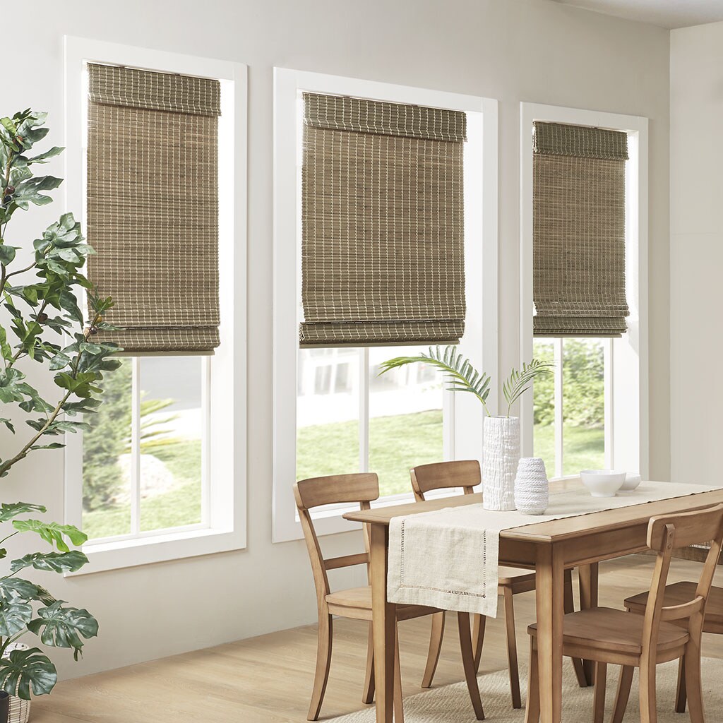 Gracie Mills   Bamboo Light Filtering Roman Shade 64&#x22;L