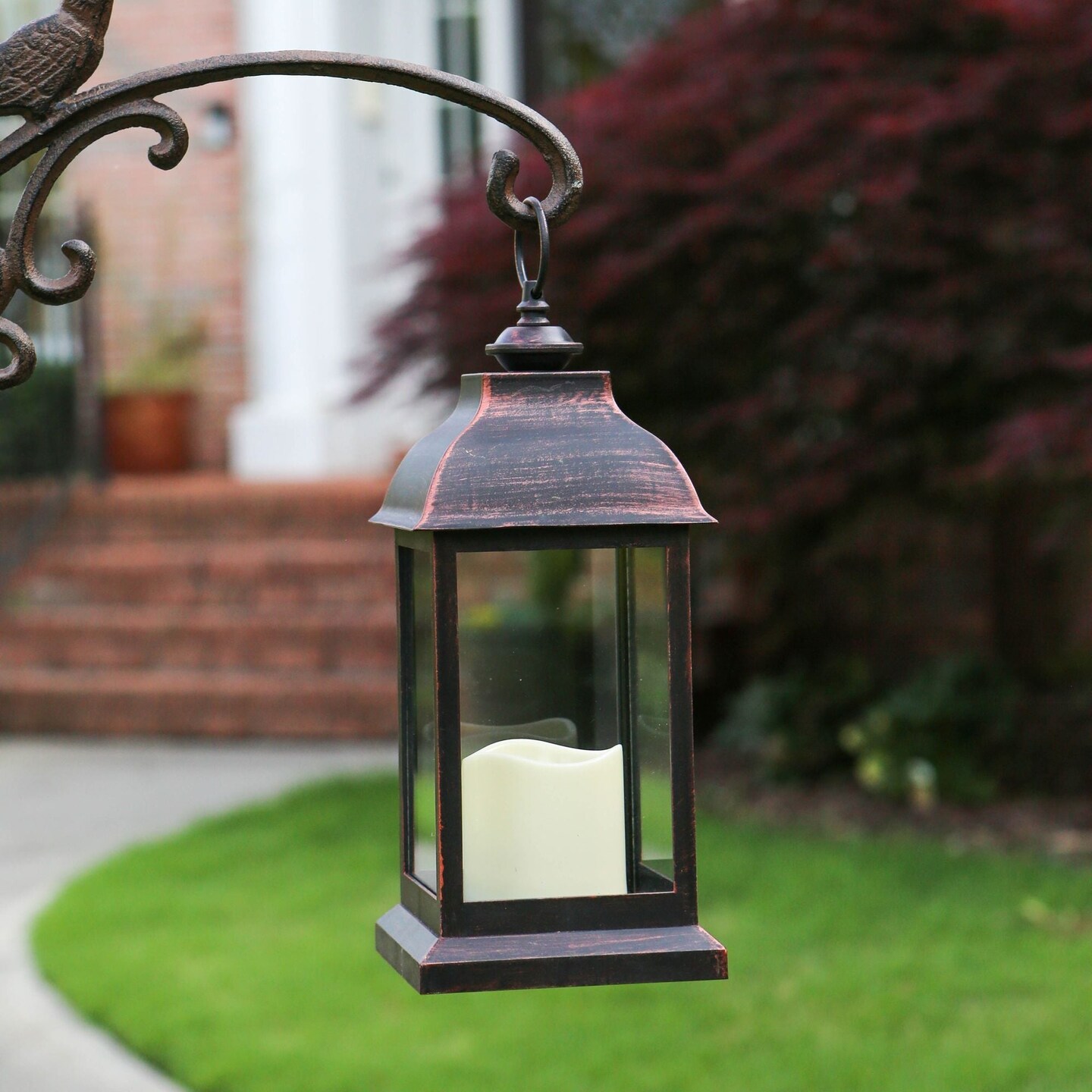 6PCS LED Decorative Lanterns, Kate Aspen Copper Vintage Rustic Home Décor Lantern Tabel Centerpiece for Wedding, Bridal Shower, Anniversary Party - Manchester