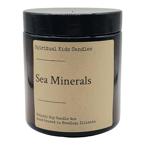 Sea Minerals Soy Candle 4oz Hand Poured with All Natural Soy wax and Fragrant/Essential Oils!