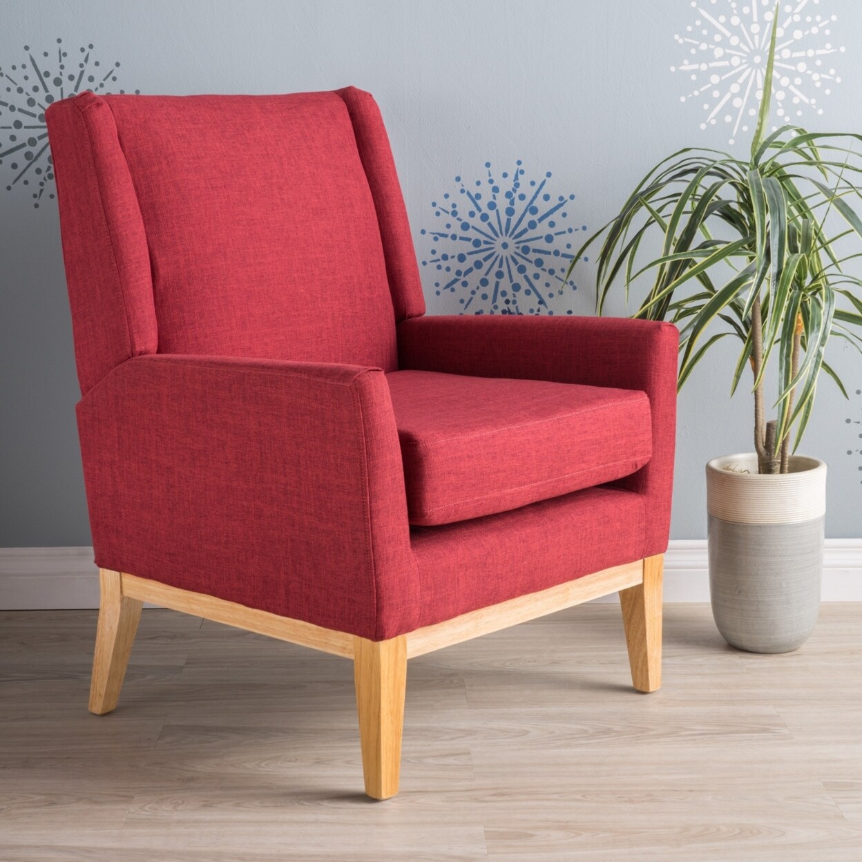 Modern red accent online chair