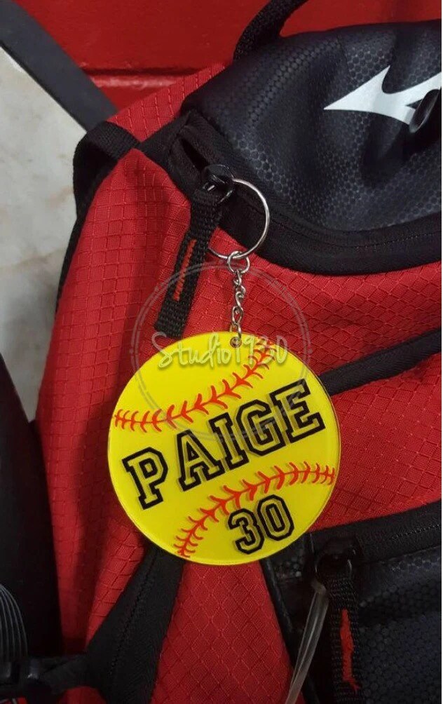 Personalized softball Keychains MakerPlace by Michaels