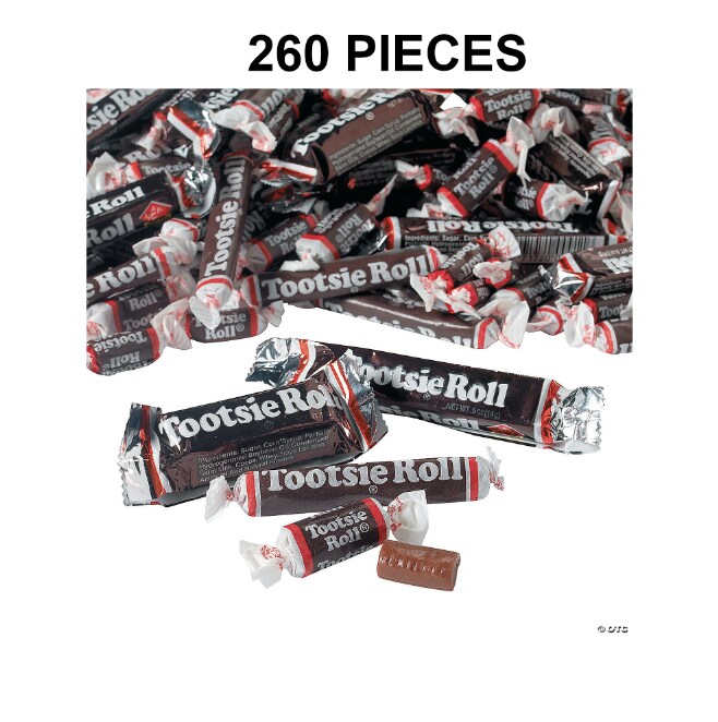 3.6 lbs. Mega Bulk 260 Pc. Tootsie Roll Chocolate Candy Roll Assortment