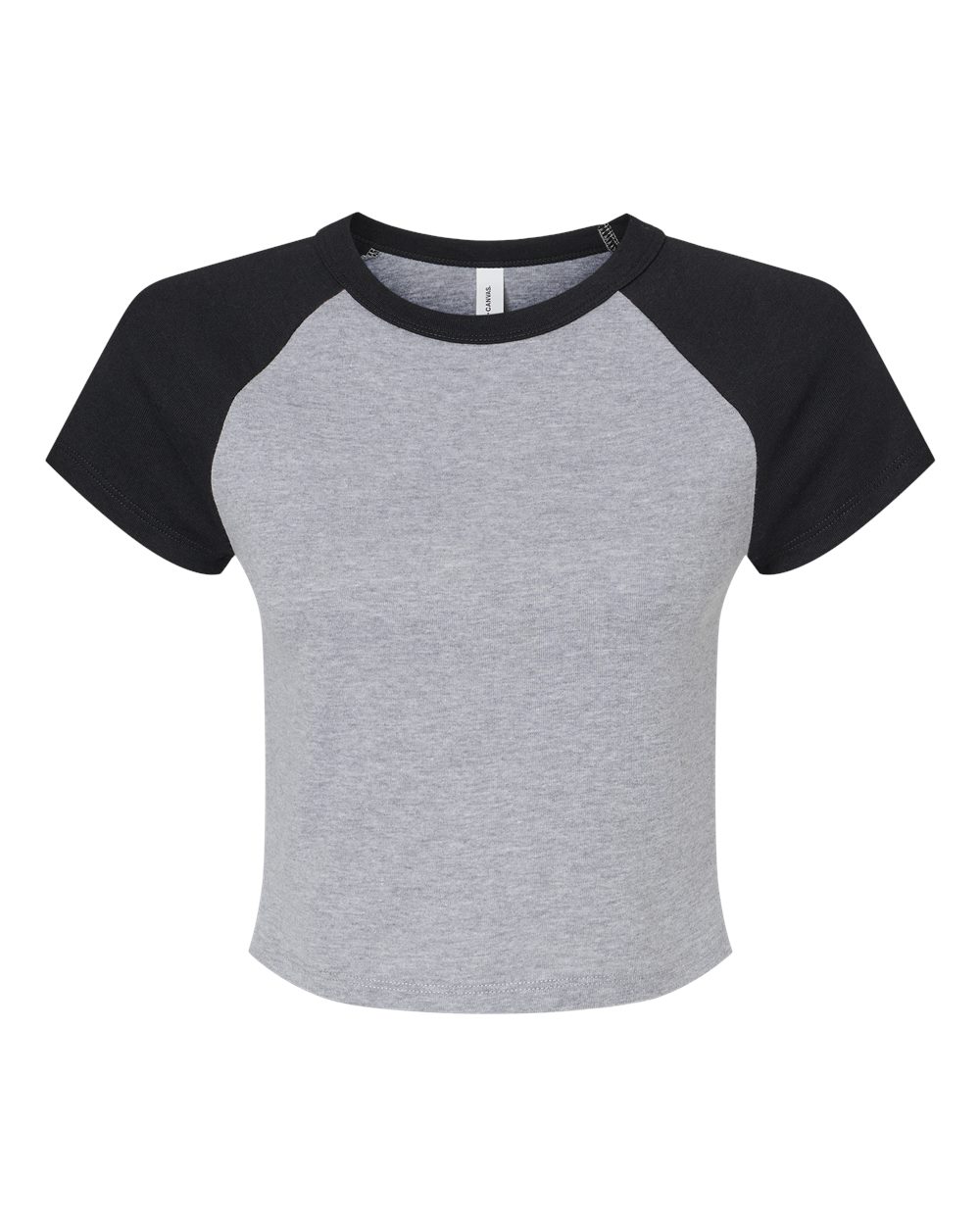 BELLA + CANVAS Women’s Micro Rib Raglan Short Sleeve Tee for Everyday Comfort & Custom Print Fitted Top