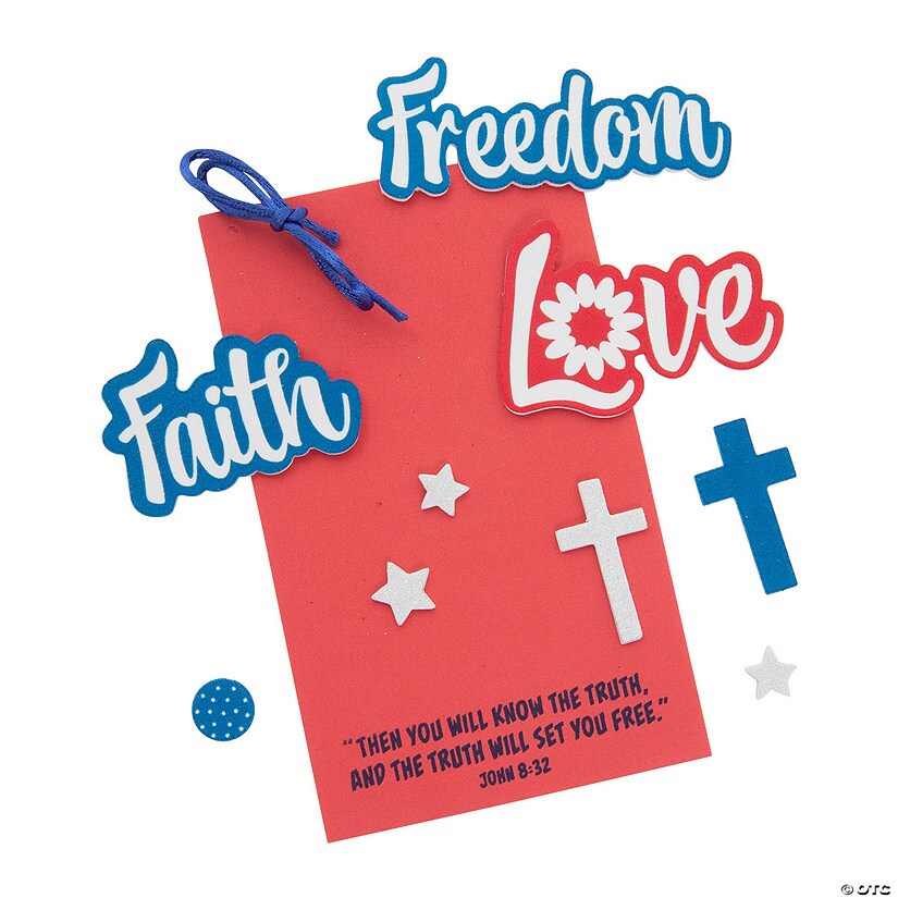 Faith Love Freedom Sign Craft Kit - Makes 12