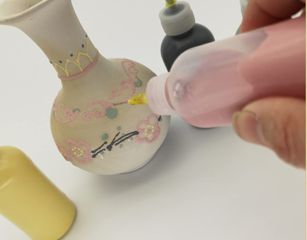 Multi-Purpose Precision Applicator Set with 6pcs 1 Oz Plastic Squeeze Bottles and 20 Tip for Hobby Craft DIY Project