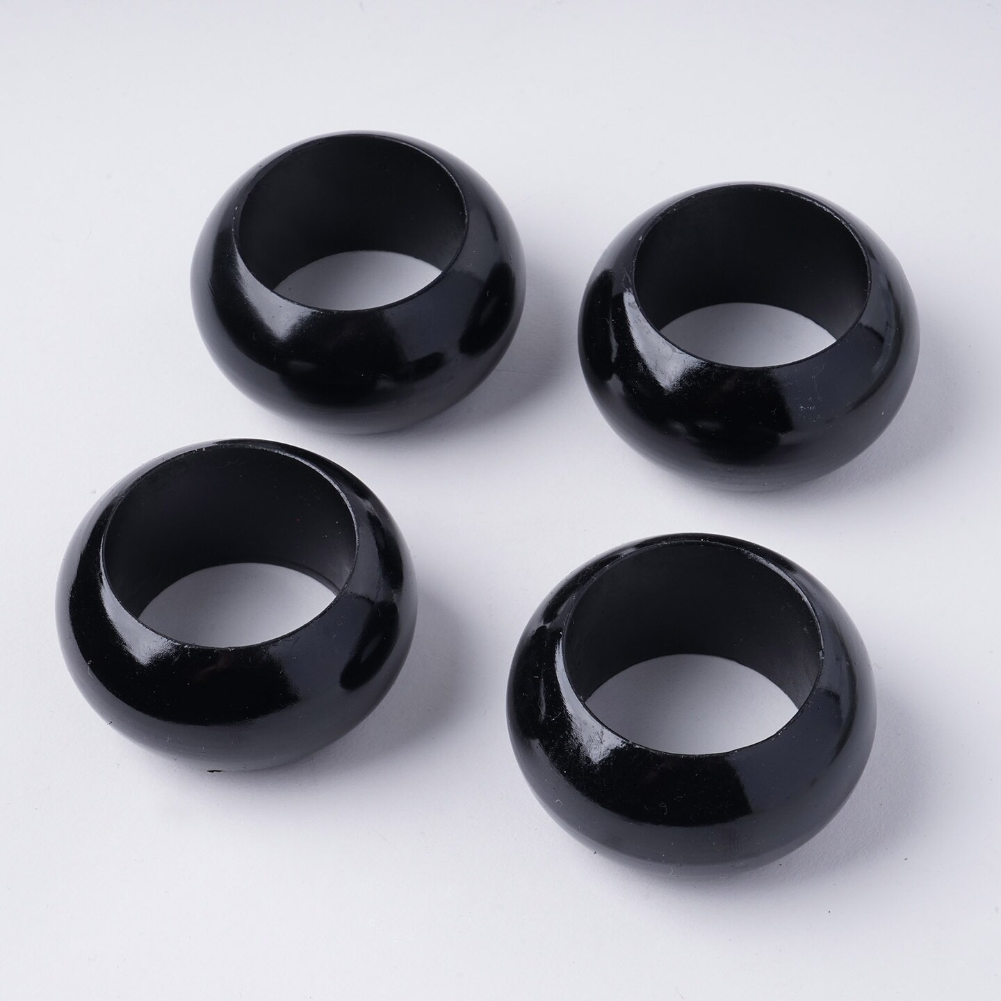 24-Pieces Acrylic Napkin Rings Set