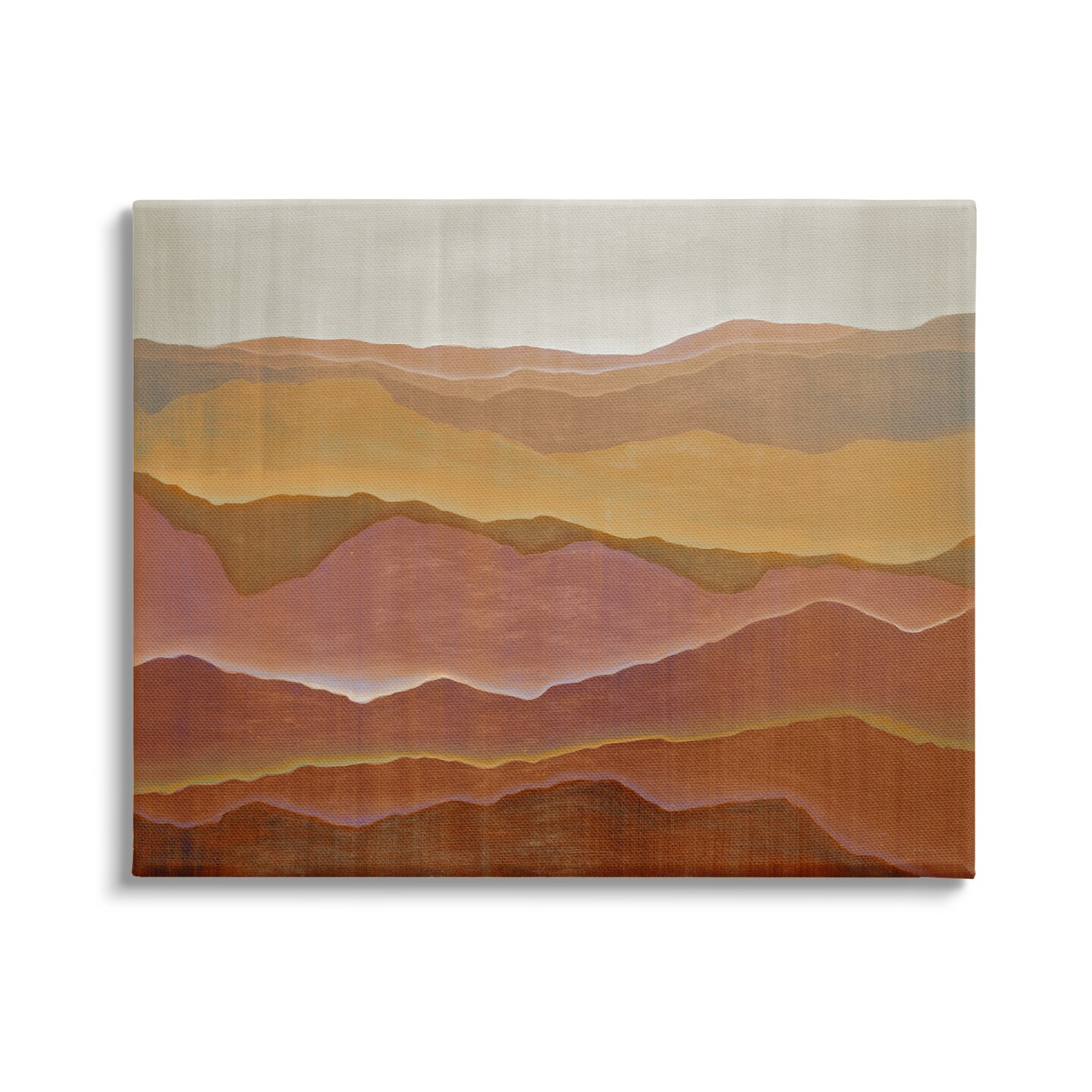 Stupell Industries Desert Landscape Mountain Range Canvas Wall Art