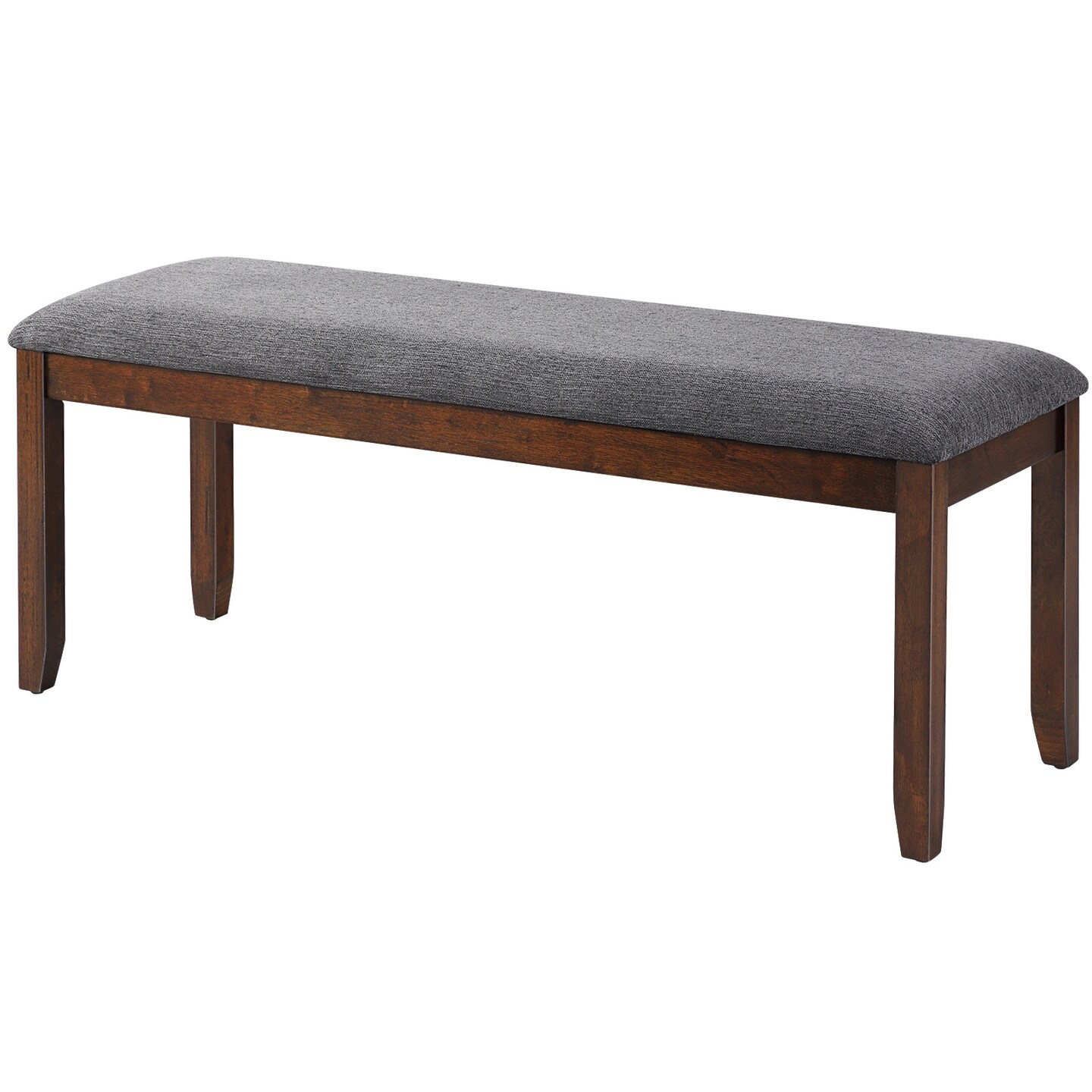 Versatile Upholstered Entryway Bench - Footstool with Sturdy Wooden Legs for Home Decor