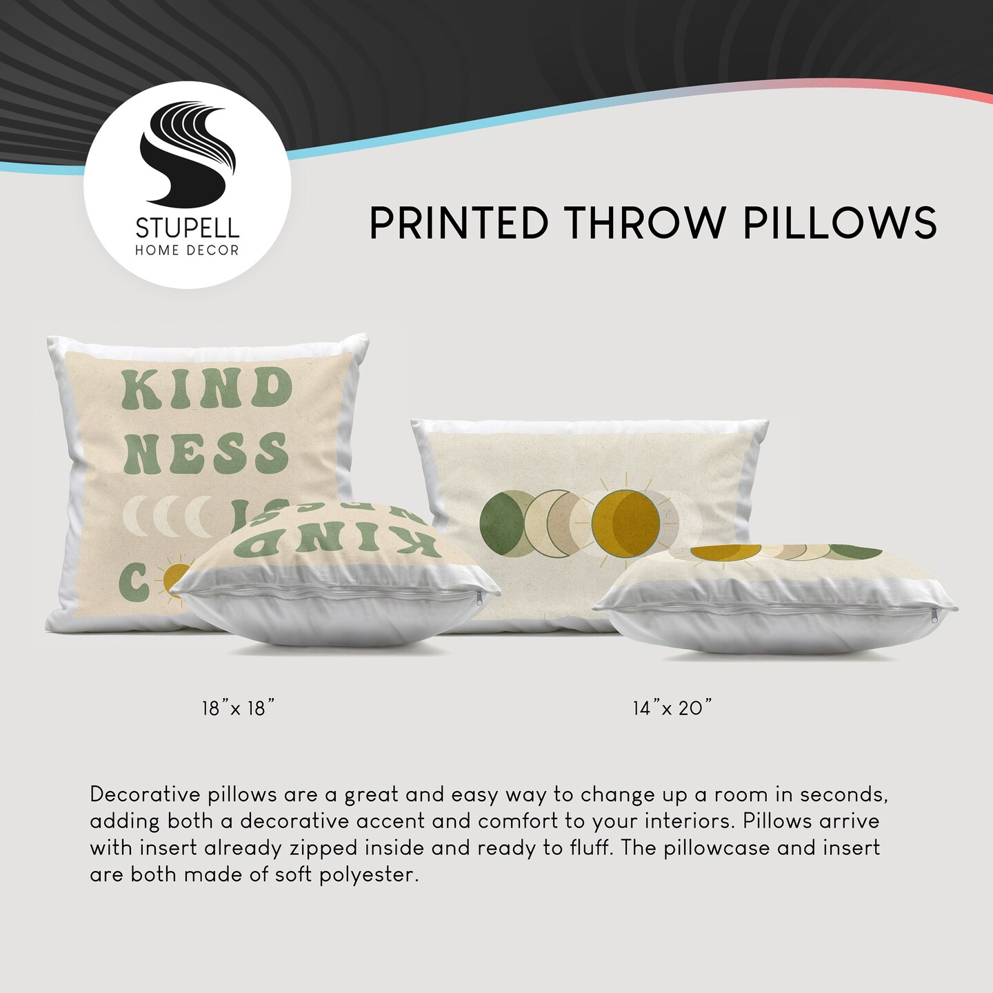 Stupell Industries Pink Palm Tree Modern Decorative Printed Throw Pillow